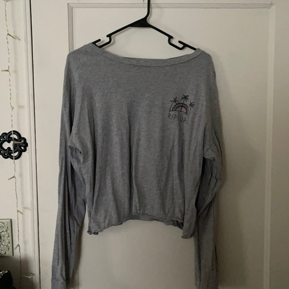 rip curl cropped long sleeve shirt - Picture 1 of 2